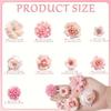 60Pcs Mix Artificial Flowers Head Silk Rose Fake Flowers for Home Room Decor Wedding Decoration Craft Gifts Wreath Accessories