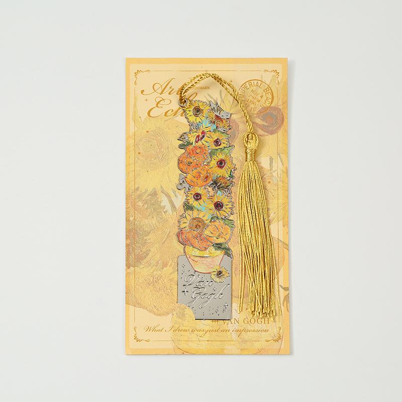 Bookmark 1 Pc Vintage Painting Metal Hollow Bookmark with Book Club Reader Friend Friend Teacher Student