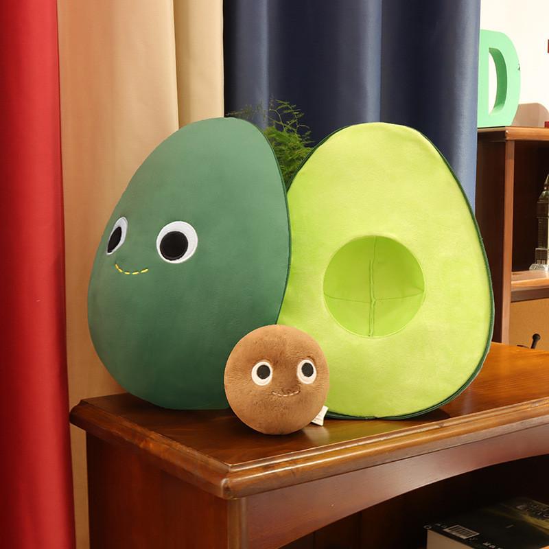 Avocado Toy Plush Cartoon Stuffed Animal Doll Bedroom Decoration 25cm Gifts
