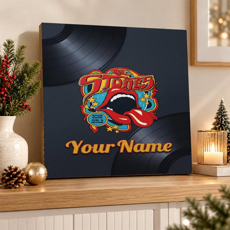 The Rolling Stones Custom Name Text 5D Diamond Painting Kit DIY Full Drill Diamond Art Decoration