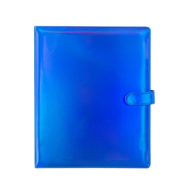 Laser Binder A4 Gradient Rainbow Photocard Collect Book Large 9Grid Life 4Grid Card Holder PU Album with Button Kpop Gift