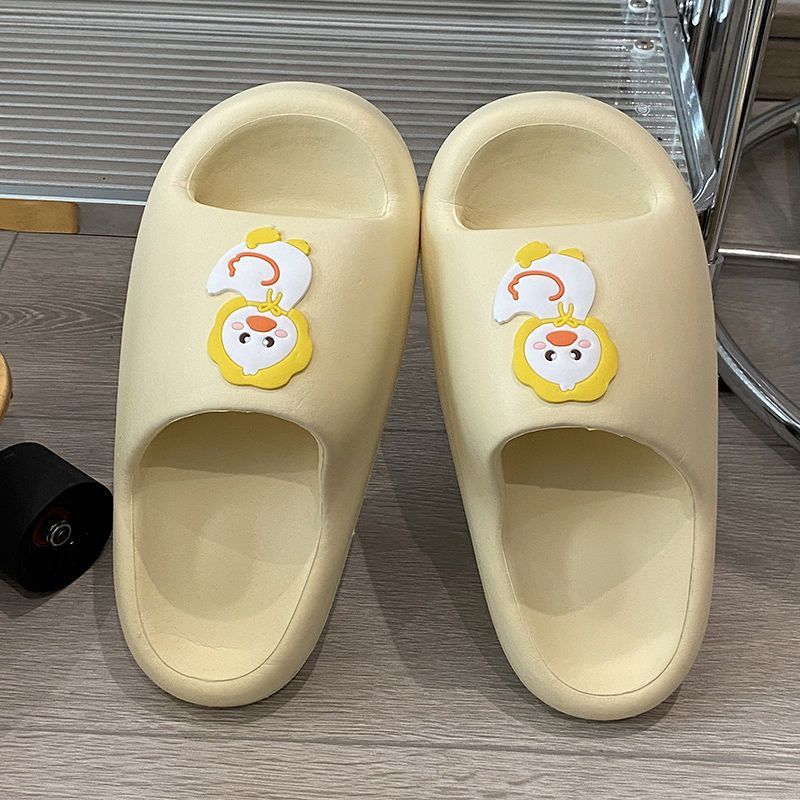 

Kidmi Trendy Brand Women Slippers Classic Beach Slippers Summer 2024 Men Casual EVA Flat Slippers Unisex Women Bathroom Shoes 44-45 жёлтый