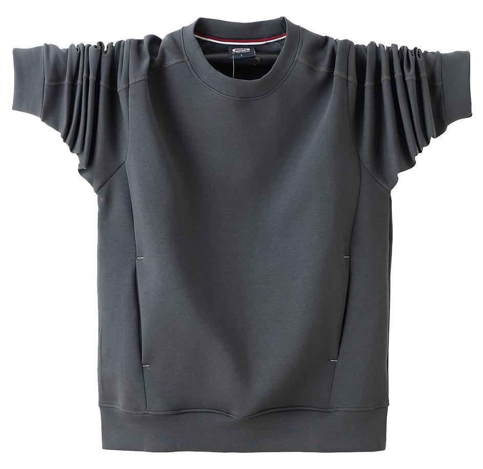 Men's Casual Soft Crewneck Sweatshirt Breathable Crew Neck Pullover Outdoor Athletic Long Sleeve Sweatshirts for Men Basic Pullover Sweatshirt Tops