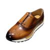 Fashion Spring Casual Shoes Men's Genuine Leather Anti-skid Sports Shoes Outdoor Walking Shoes Classic Pointed Breathable Leather Shoes