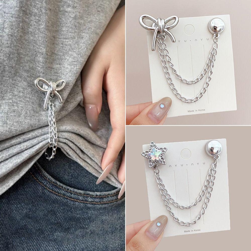 Zinc Zinc Alloy Magnetic Fixed Button Multi-Function Leg Cuff Fixing Pin Hem Cuff Fixing Trouser Legs