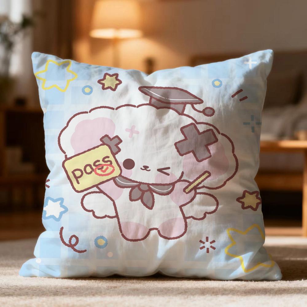 Hot NNonoe Cushion Cover Soft Washable Pillow Case Multi-Scene for Couch Bed Travel Office Use