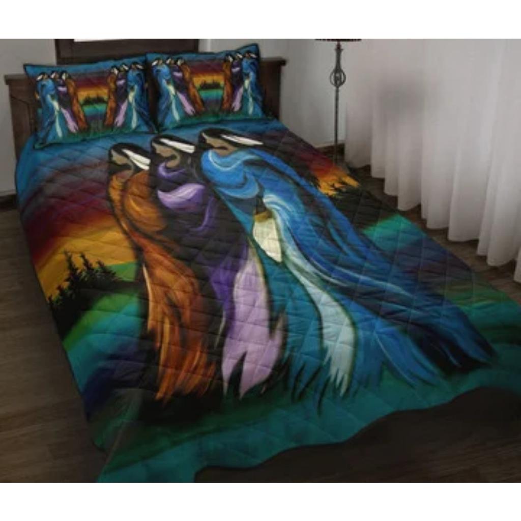 Comforter Cover Set New Zealand Bedding Set Blue Manaia Maori Silver Fern Duvet Cover