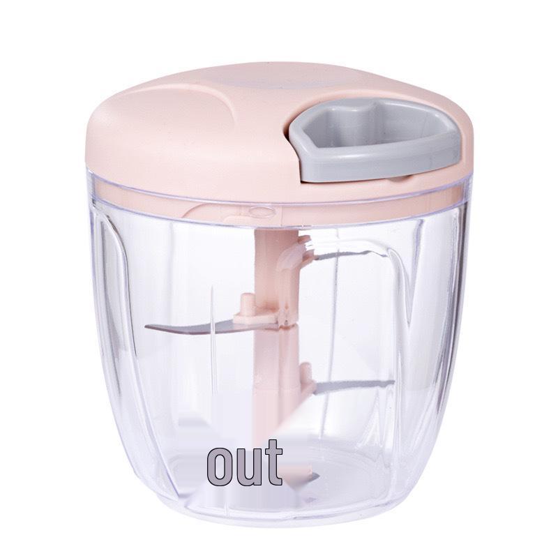 Ruční tahací sekáček na česnek a mačkač na dětskou stravu - Multifunkční mlýnek a lis na česnek, krevety, maso a další