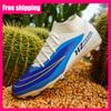 Mens Football Shoes Original Fast Professional Grass Training Lightweight Breathable Indoor TF/FG Youth Athletic Soccer Shoes