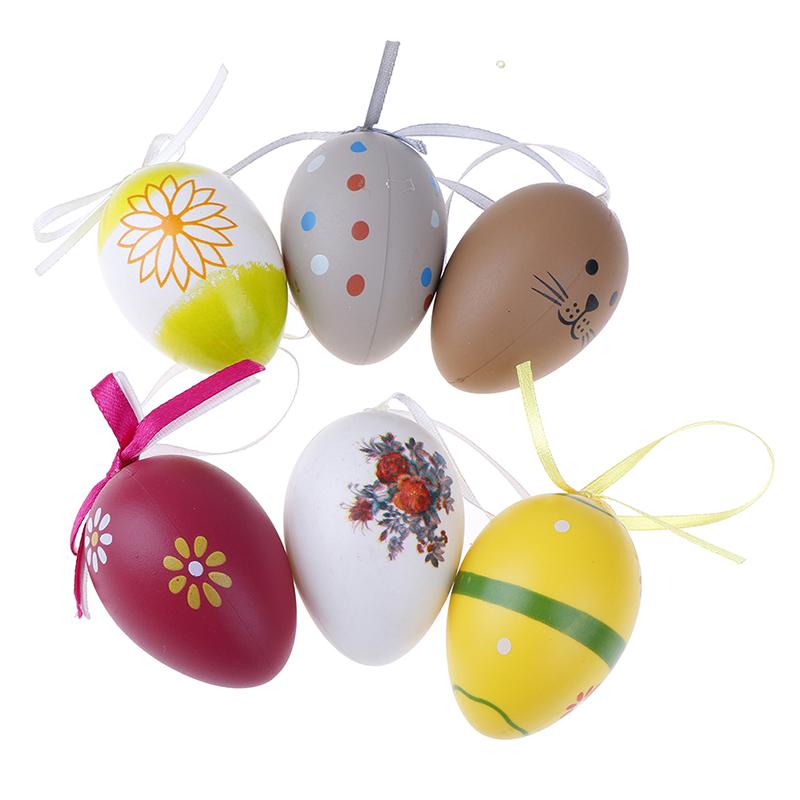 Buy 6PCs Easter Egg Hanging Strings Lanyard For Easter Decor With Short ...