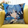 Hololive VTuber Kawaii Hoshimachi Suisei World Various Sizes Square Pillow Case For Car Home Bedchamber Decor