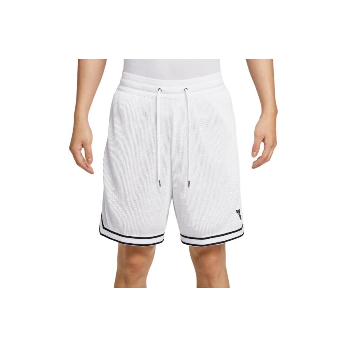 Nike Шорты баскетбольные мужские Dri-Fit Kobe плиссированные дышащие влагоотводящие быстросохнущие Белые Черные HV9989100 XL