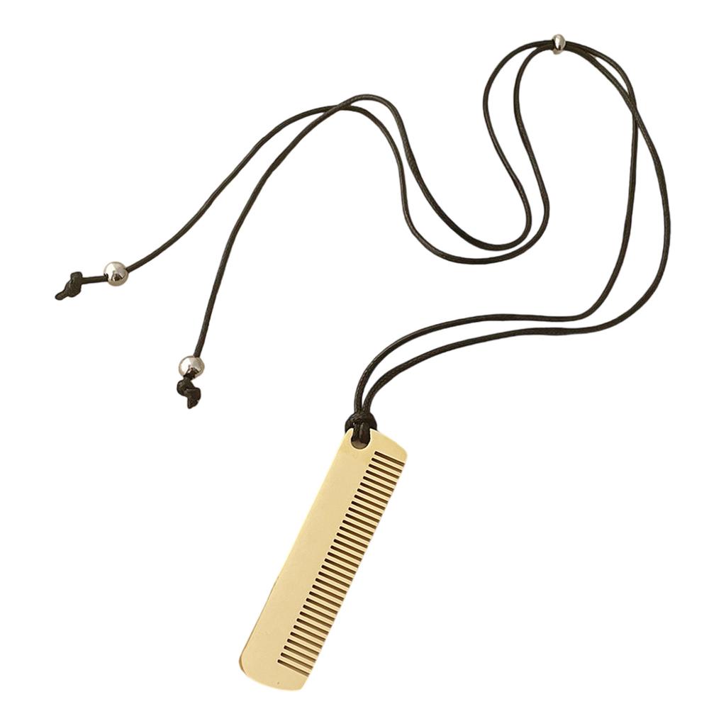 Hair Comb Pendant Necklace for Long Hair and Bangs Elegant Sweater Chain Trendy Jewelry for Women Party Accessories