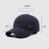 Hat Men's Winter Velvet Ear Protection Warm Cap for Middle-Aged and Elderly Father Outdoor Cold-Proof Baseball Cotton Cap