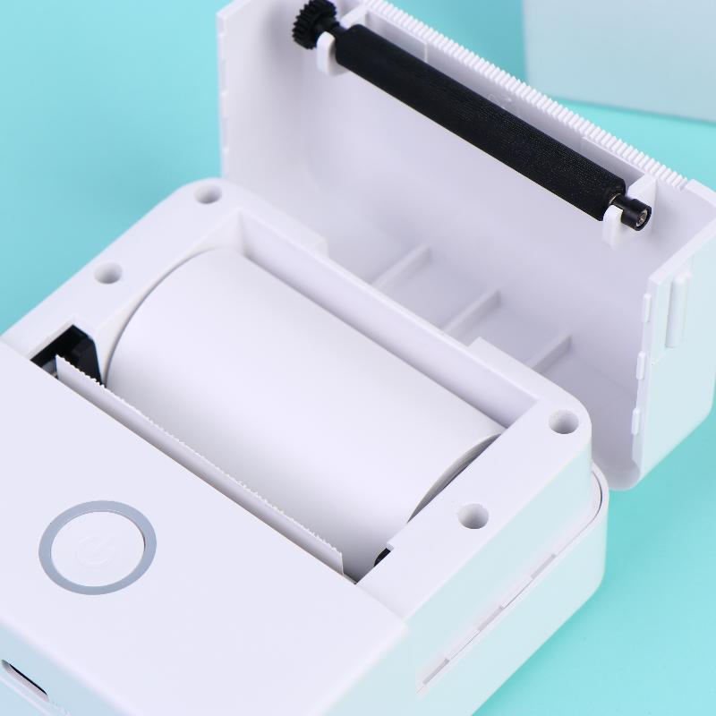 Mini Sticker Printer,Inkless Thermal Printer, Pocket Bluetooth Printer For Halloween Christmas Gift For Photo Memo Impressora