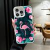 Pink Red Dreamy Flamingo Soft Phone Case for iPhone 15 16 17 Pro Max 17Air 16E 14 Plus 13 12 Mini Shockproof Cover Back Shell