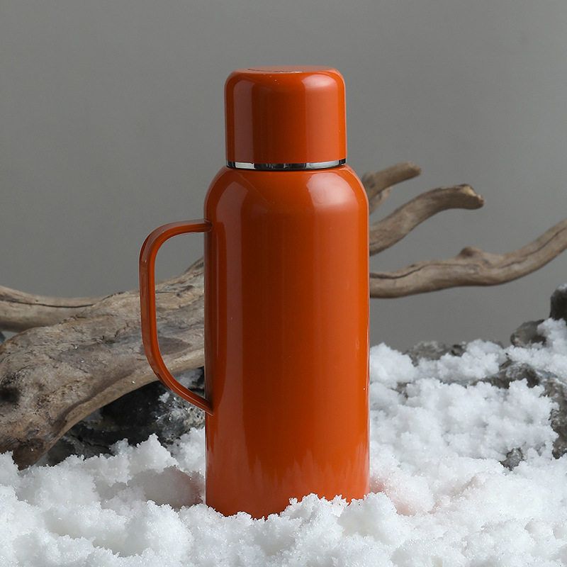 New Large-Capacity Insulated Kettle for Home Use, Stainless Steel Thermos, Portable Outdoor Insulated Cup, Hot Water Bottle