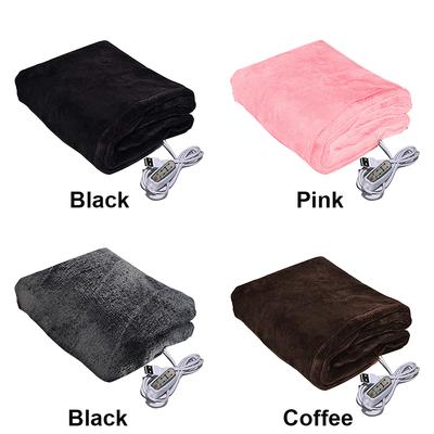 USB-Heizung Reise Maschine Waschbar Für Sofa Bett 3 Ebenen Tragbare Elektrische Decke Winter Warm Weichen Plüsch Auto Schal Camping