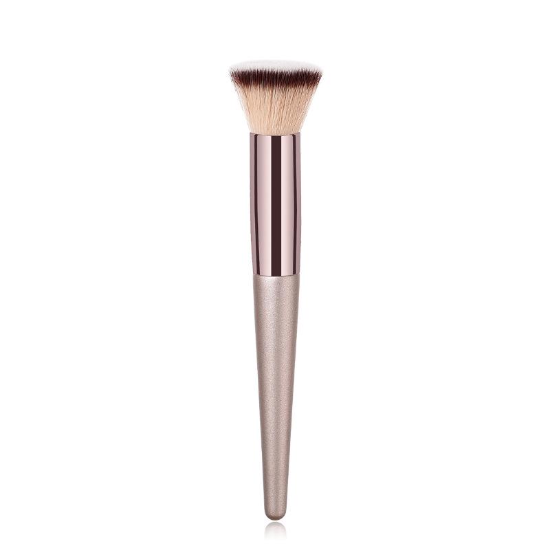 Champagne Gold Multi-Use Makeup Brush for Foundation, Blush, Powder, Eyeshadow, and Mask Application