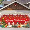 2D Festive Christmas Decor with Ornaments and Reindeer Photography Background