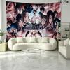 Anime Titan Attack Wall Tapestry Aesthetic Wall Hanging Printed Fabric Blanket Decorative Tapestries for Bedroom Living Room Home Decor