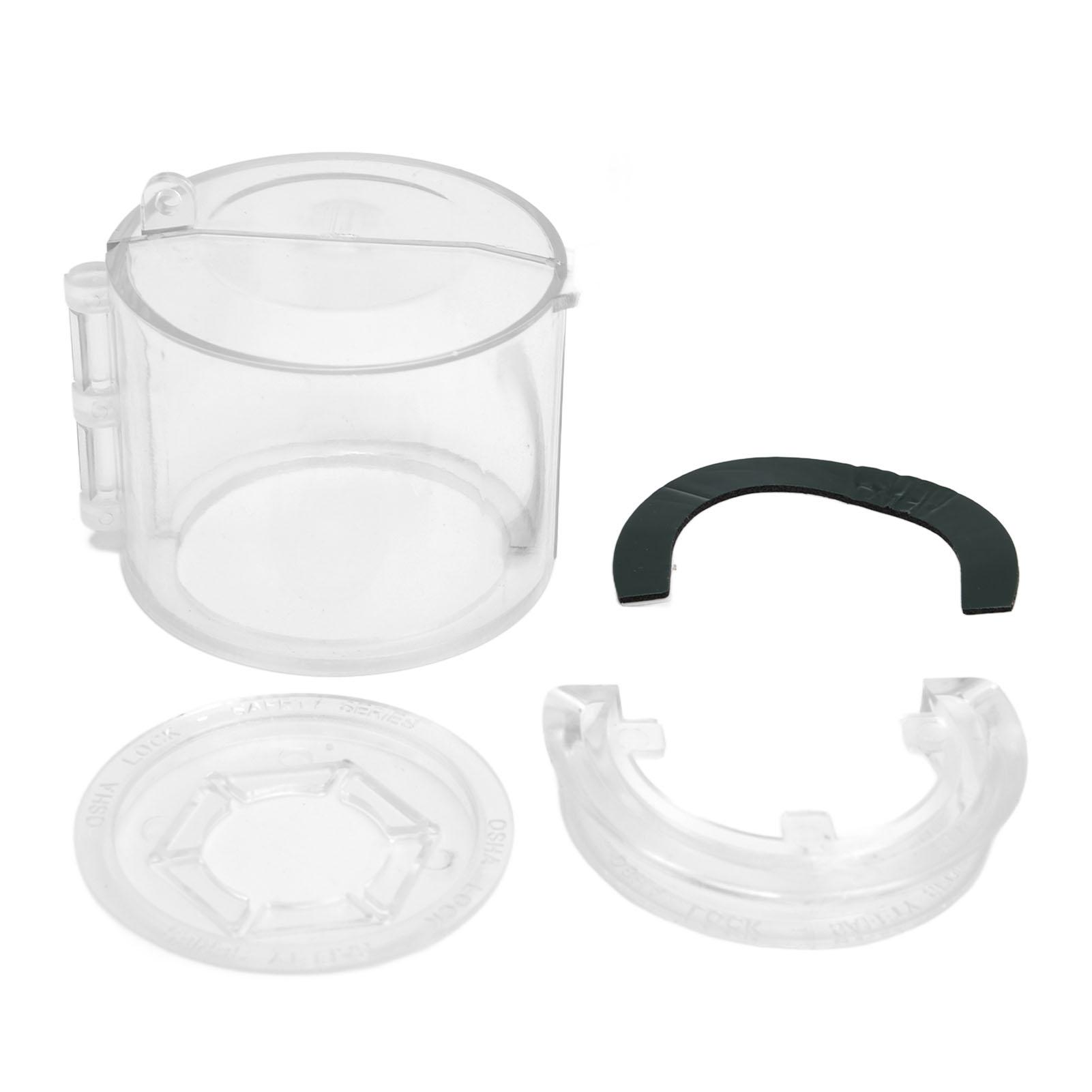

Push Button Switch Guard Case Transparent Emergency Stop Switch Protective Cover 22mm 0.87in for Industry