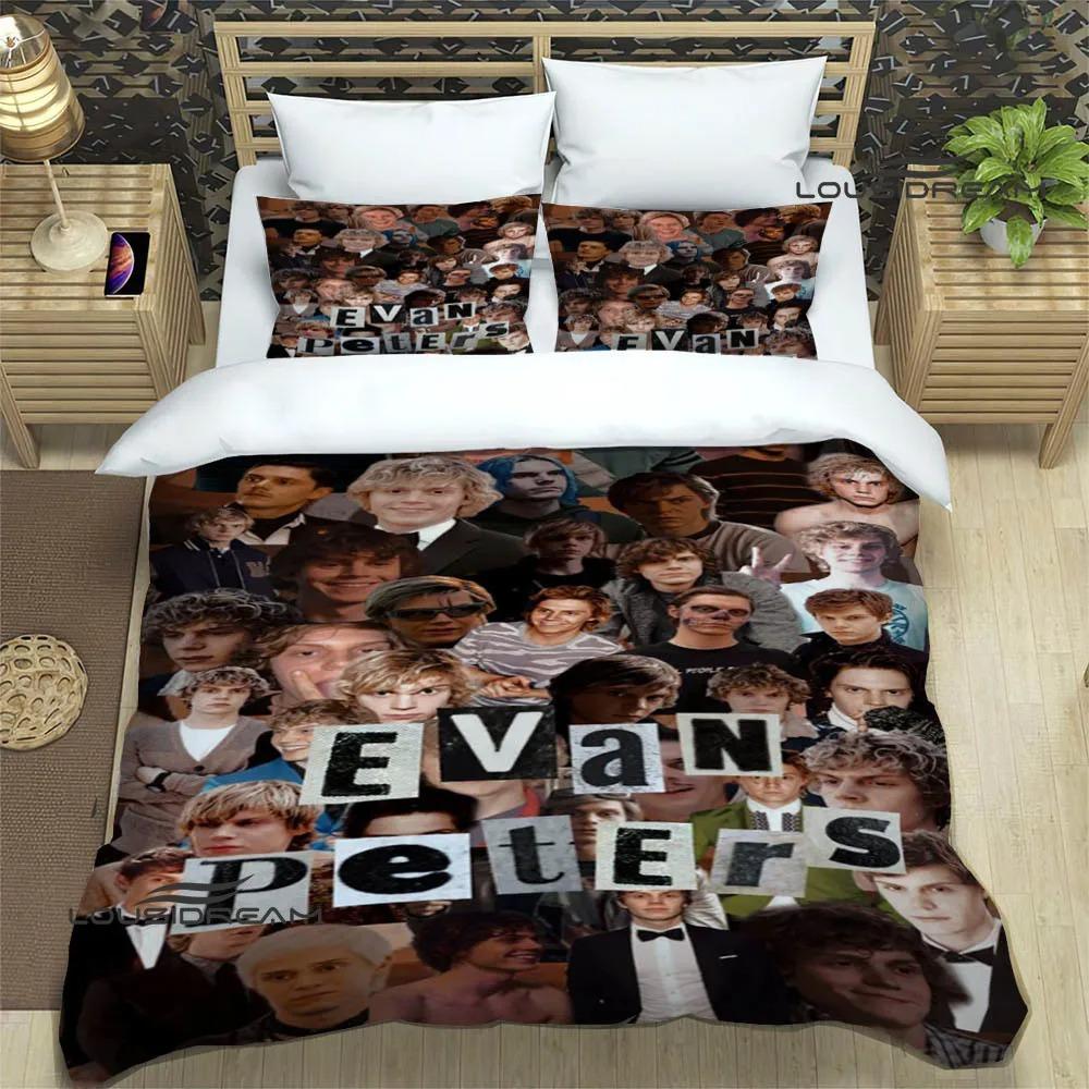 3D Evan Peters Pattern Bedding Sets Exquisite Bed Supplies Set Duvet Cover Bed Comforter Set Bedding Set Luxury Birthday Gift