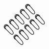 10pcs bag EDC Black Small Zipper Pulls Cord Rope For Outdoor Travel Clothing Backpack Accessory