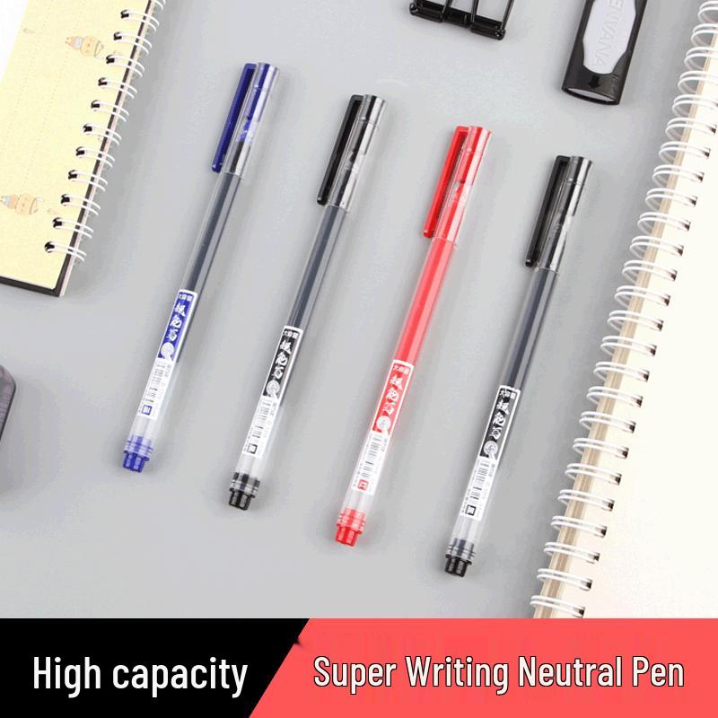 Super Large Capacity Quick-Dry Black Gel Pen - 0.5mm, Ideal for Students and Teachers