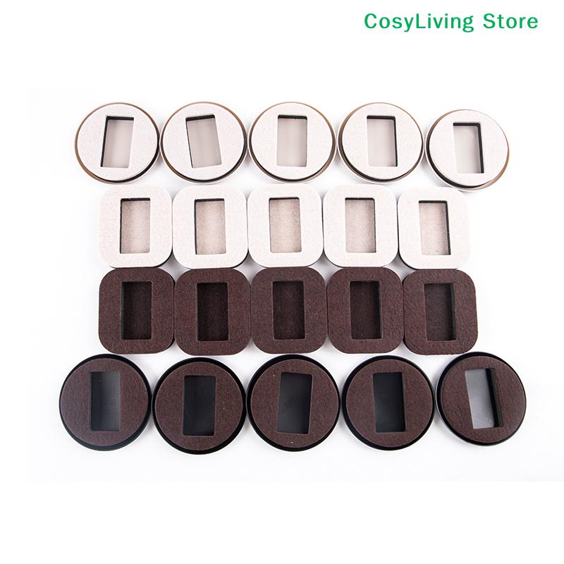 5Pcs Chair Wheel Stopper Anti-slip Mat Furniture Caster Cups Hardwood Floor Protectors Anti Vibration Pad Chair Roller Feet