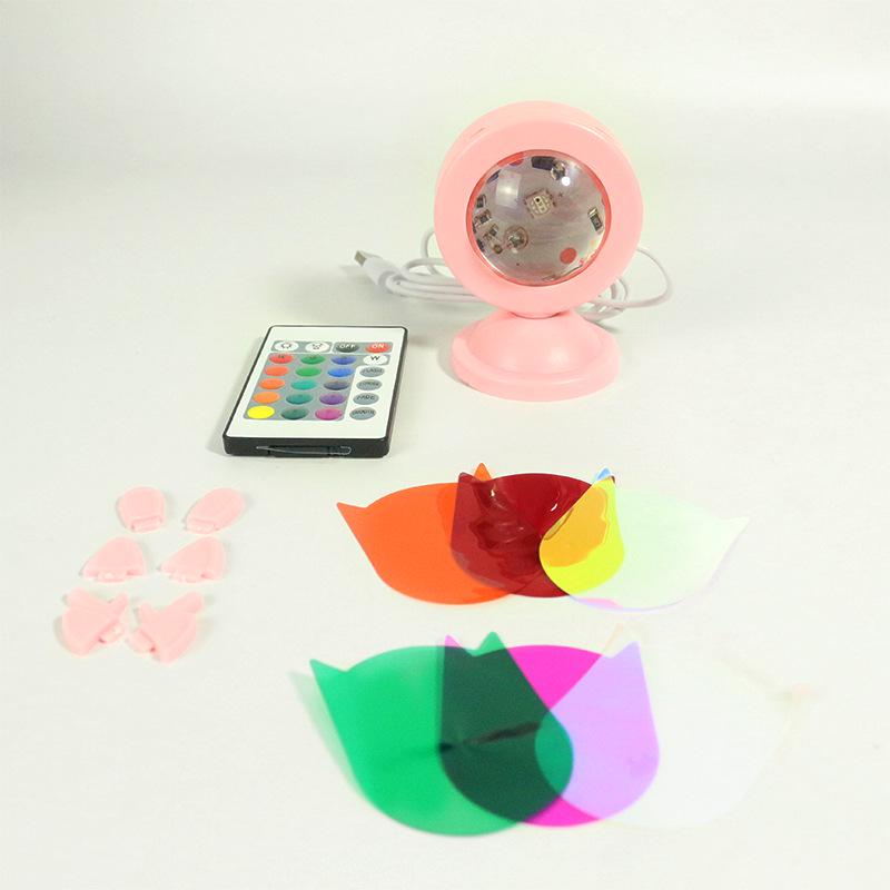 Creative RGB Color-Changing Sunset Projection Lamp - USB Powered