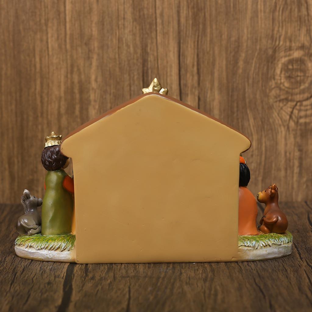 Nativity Scene Figurine Realistic Resin Xmas Nativity Scene Decoration for Home and Office