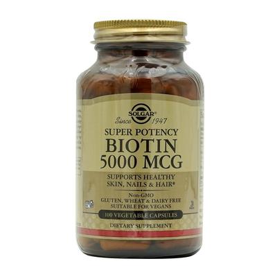 Super Potency Biotin 5000 mcg, 100 pflanzliche Kapseln
