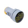 AC30-500V Voltmeter Square / Round Panel LED Digital Display Volt Meter AC 220V 22mm Opening Diameter Mini Voltage Tester Gauge
