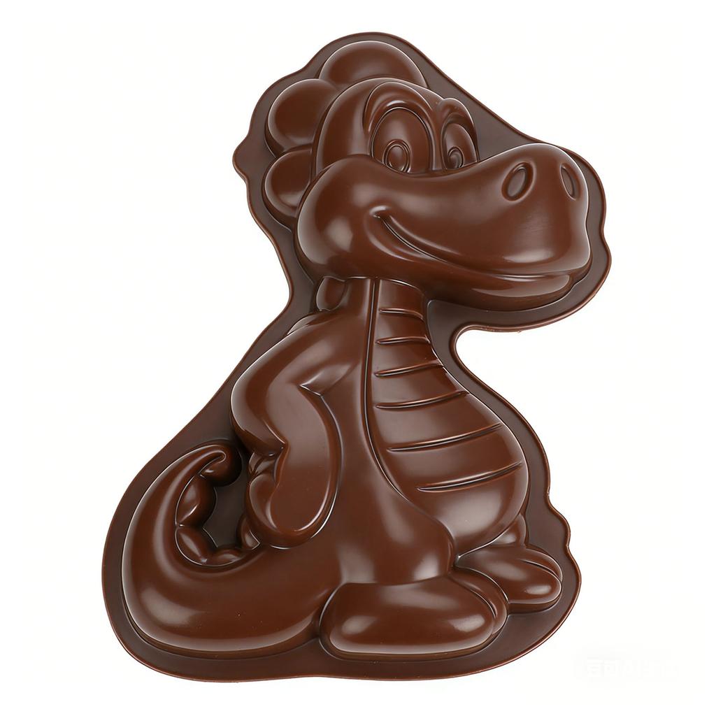 3 Stück Cartoon Silikon Backform Dinosaurier Nilpferd Hund Form Lebensmittelqualität Antihaft Niedliche Kuchenform