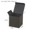 100pcs Black Cardboard Packaging Box Folding Cosmetic Essential Oil Gift Box DIY Handmade Packaging Paper Boxes for Hardware Electronic Accessories
