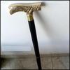 91.44 cm Brass Derby Handle with Walnut Wood Shaft Walking Stick Cane