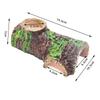 Natural Bark Style Reptile Hideaway Cave Resin Shelter For Lizard Snake Amphibian Hiding Shedding Terrarium Landscape Ornament