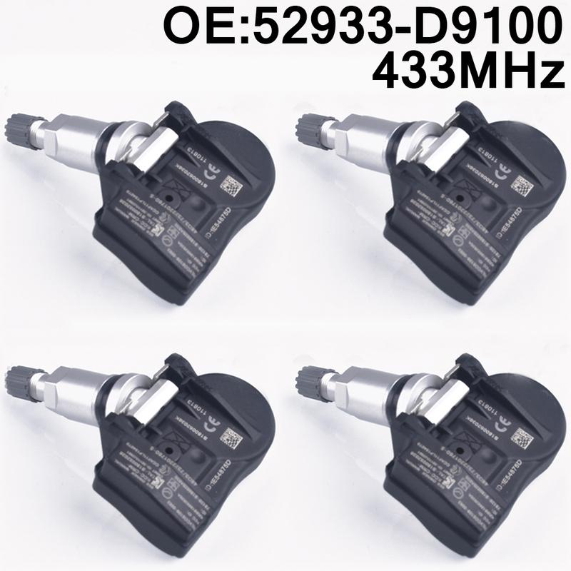 4 шт. датчик системы предупреждения о давлении в шинах автомобиля tpms 433 МГц Для kia Sportage 4 Niro Sorento 2018  для Hyundai Kona