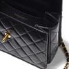 Chanel Bright Calfskin Shoulder Bag, Crossbody Bag, Handbag Small Women's Black AS3908-B10377-94305