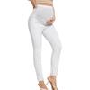 Jeans Skinny Premaman a Vita Alta - Autunno/Inverno, Supporto per la Pancia, Vestibilità Comoda, Modellante, Lunghezza Nove Punti, Apertura della Gamba Stretta