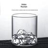 Bicchiere Premium in Vetro Borosilicato Montagna Innevata per Whiskey e Caffè - Resistente alle Alte Temperature, Stile Cinese