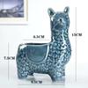 Cartoon Alpaca Succulent Flower Pot, Cute Animal Ceramic Potted Plant, Funny Desktop Decoration, Planters for Indoor Plants