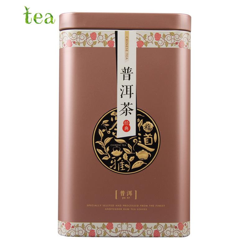 Yunnan Puer tea fermented in 2011, aged and fragrant Puer cooked tea with exquisite canned loose tea 100g.