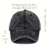 Bullet Hole Claw Mark Washed Baseball Cap Distressed Street Style Adjustable Sun Hat for Men and Women