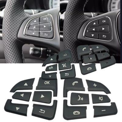 Car Steering Wheel Control Menu Switch Button Cover Trim Stickers For Mercedes Benz GLA CLA GLE GLC GLS CLS W205 W253 C200L