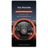 Suitable for Porsche Premium Suede Snap-On Steering Wheel Cover, Non-Slip Durable for Cayenne 996 Macan 957 Volante Boxster 986