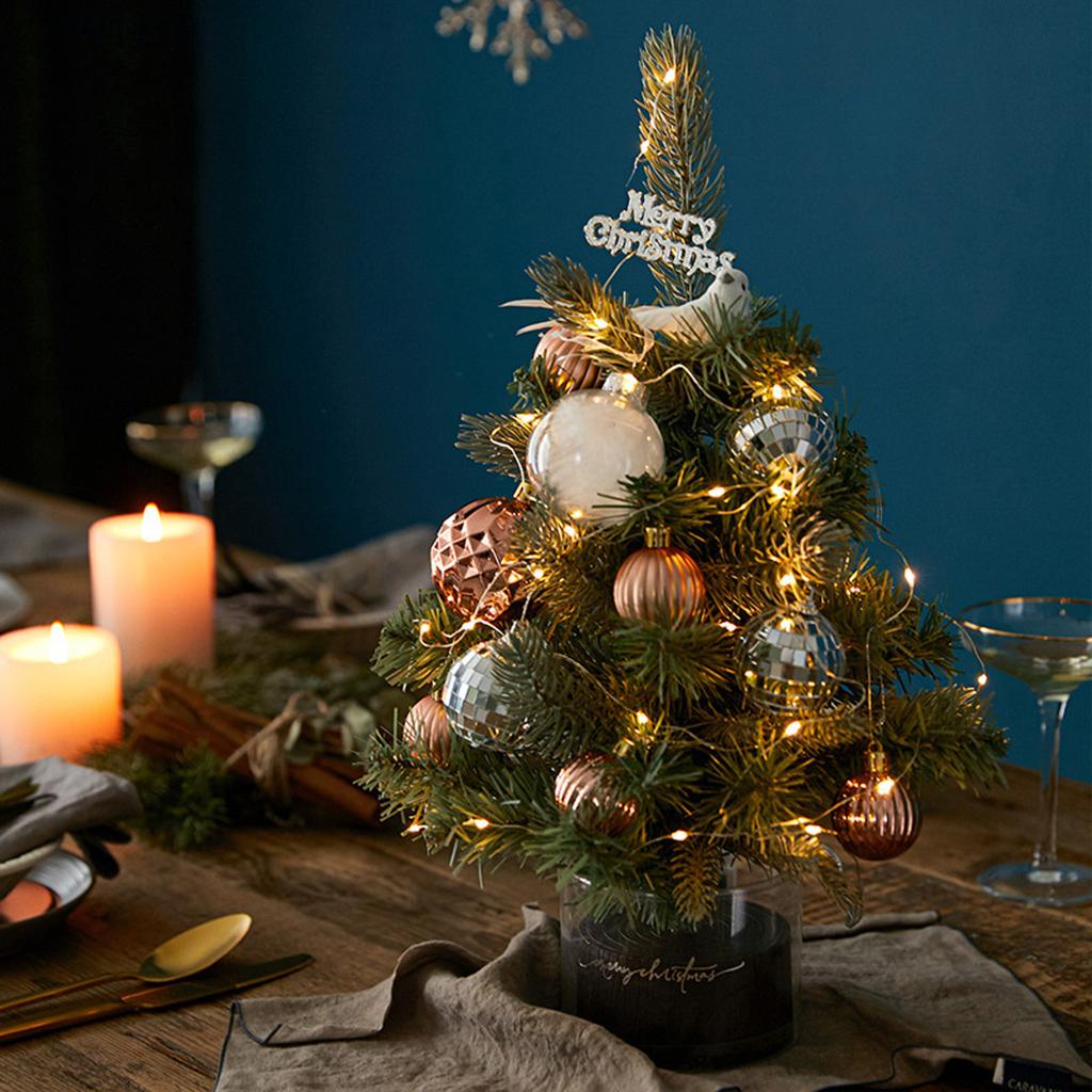 Christmas Tree Home Set Christmas Decorations Desktop Creative Ornaments For Desks And Dining Tables