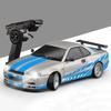 Driftové auto GTR R34 Auto na dálkové ovládání Driftování Proporcionální ovládání Kovová karoserie s gyroskopem Hračka do auta Technické schválení LDR/C 1/18 2,4 GHz