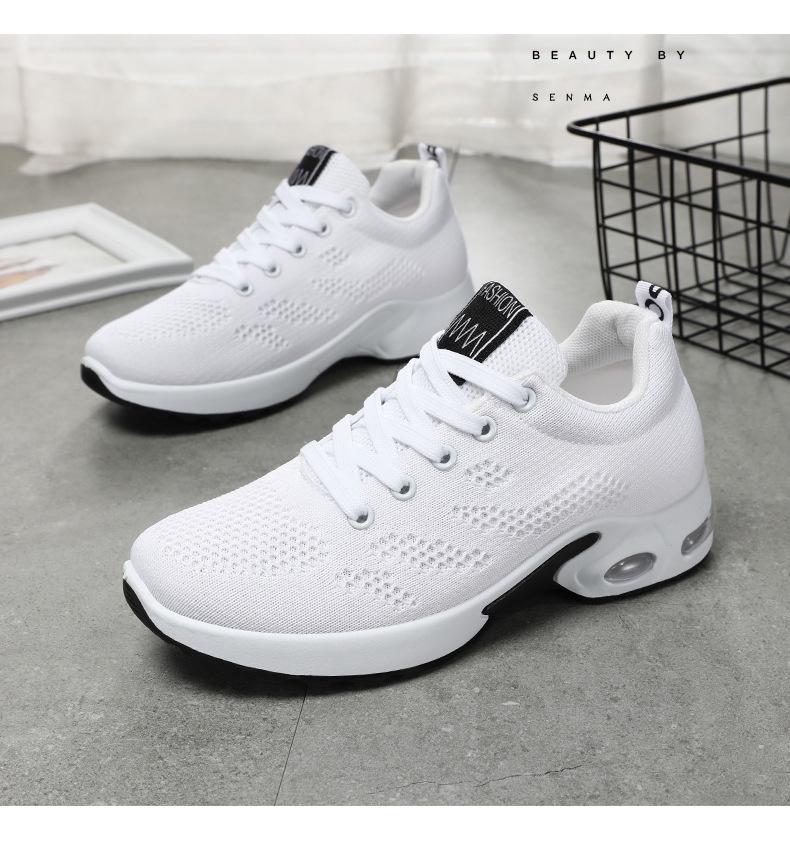 2025 Women's Korean Fashion Trend Sneakers: Soft Sole, Breathable Running Shoes with Air Cushion.